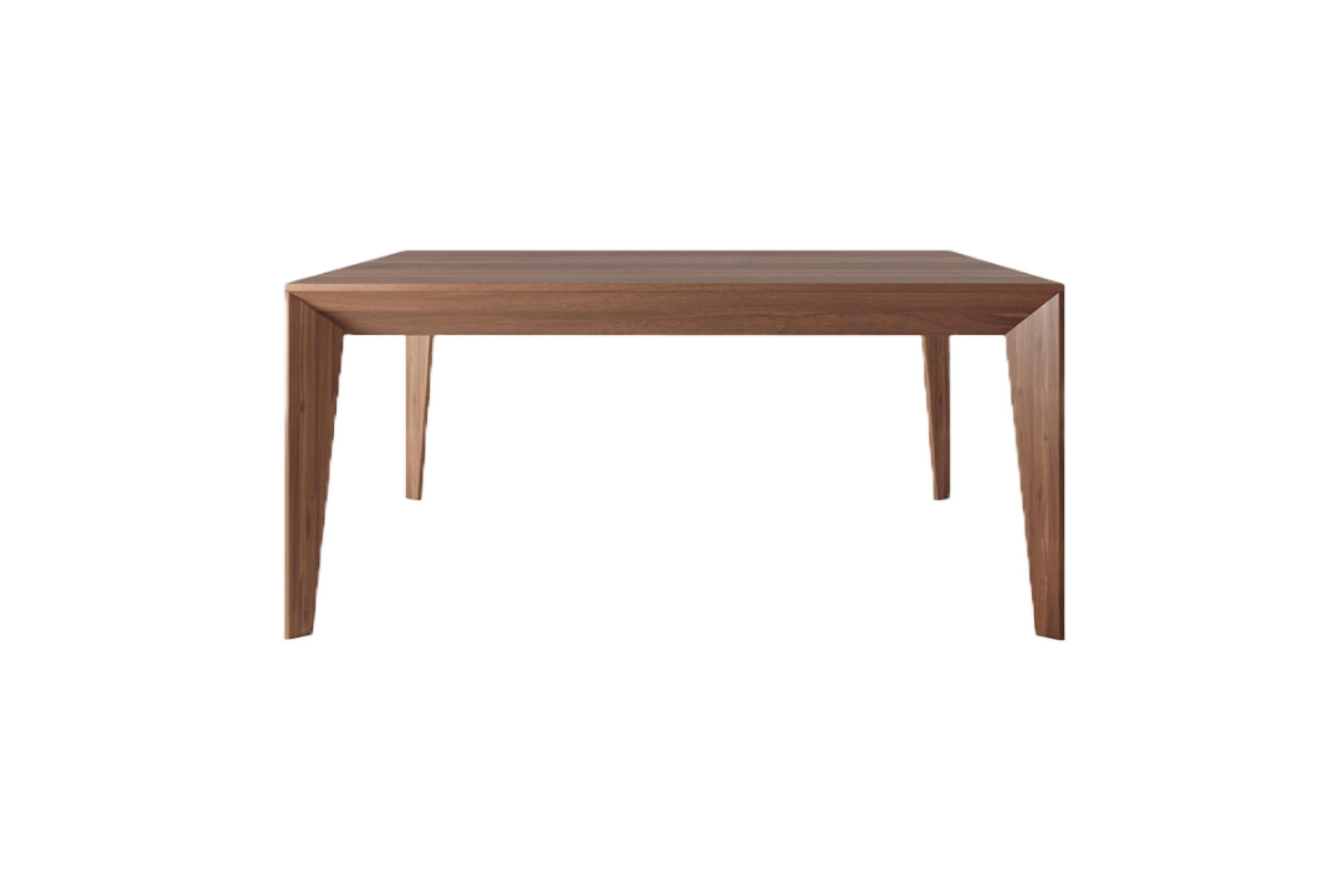 Moderne Table de salle à manger minimaliste Volpi travaillée en bois naturel  en vente