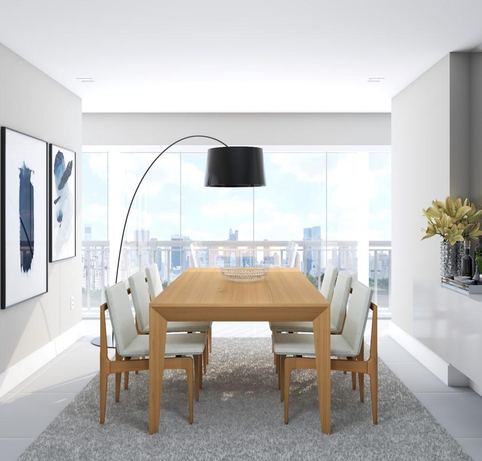 Table de salle à manger minimaliste Volpi en bois naturel en vente 1