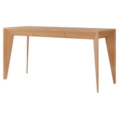 "Volpi" writing desk with drawer in natural Brazilian wood, office table