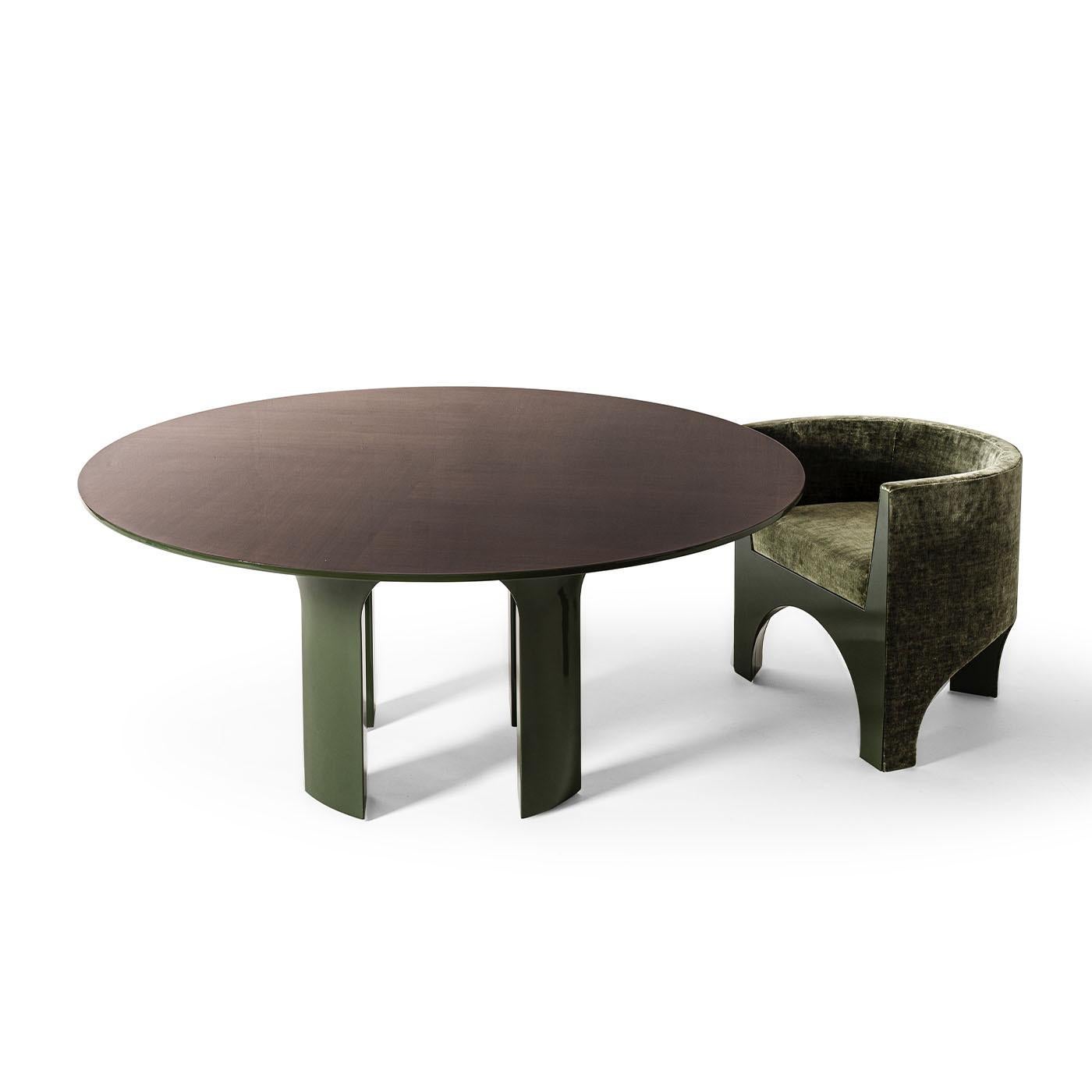 Volta Curve Green Velvet Chair by Storagemilano Neuf - En vente à Milan, IT