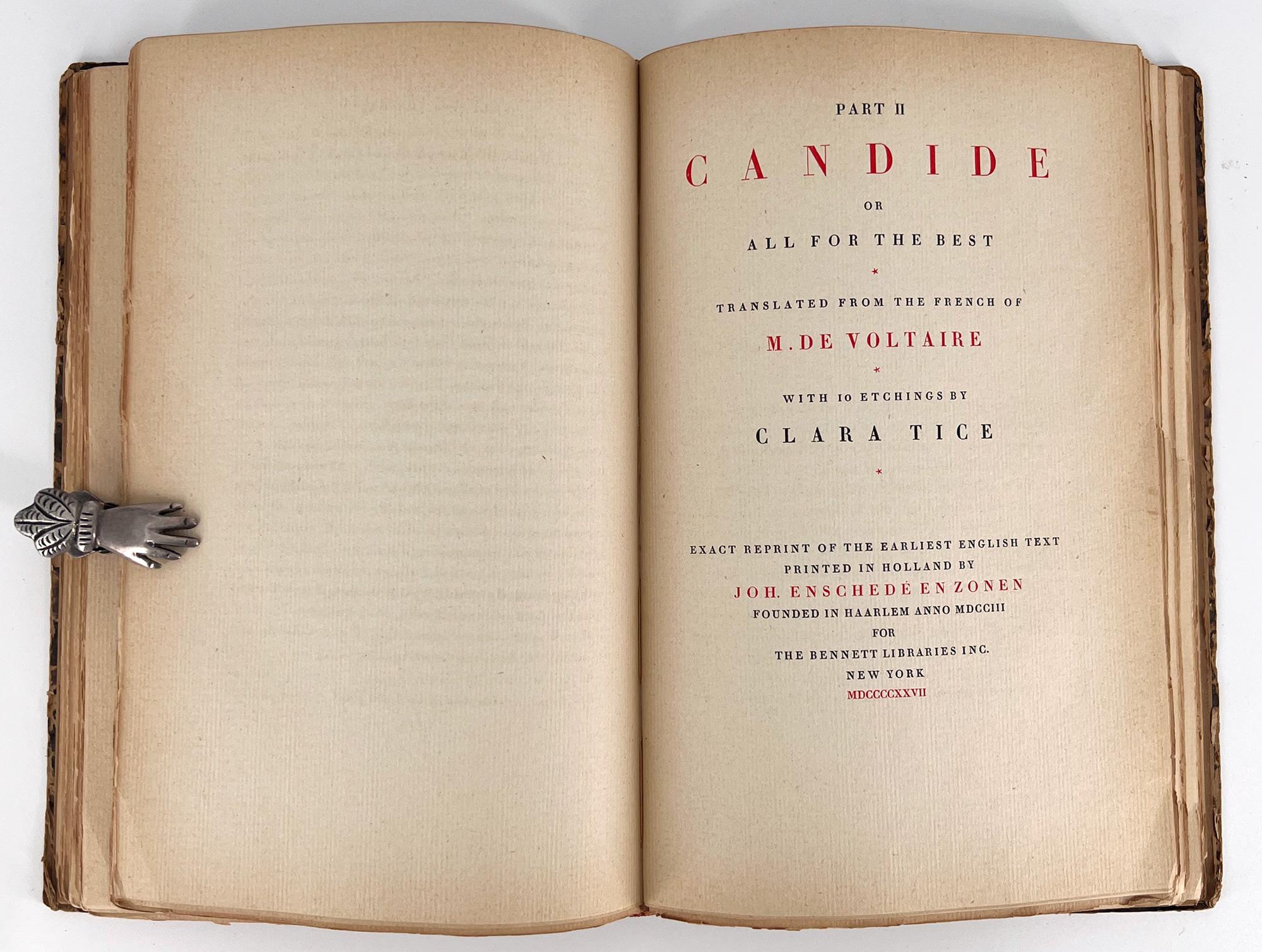 Voltaire's Candide, Illustrated by Clara Tice For Sale 2