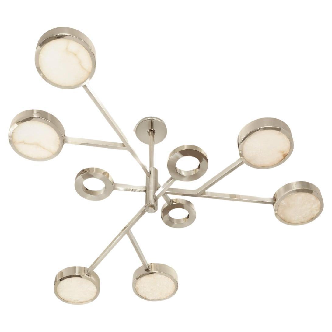 Volterra Ceiling Light by Gaspare Asaro-Polished Nickel Finish For Sale