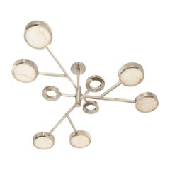 Lampada da soffitto Volterra di Gaspare Asaro - Finitura nichel lucido