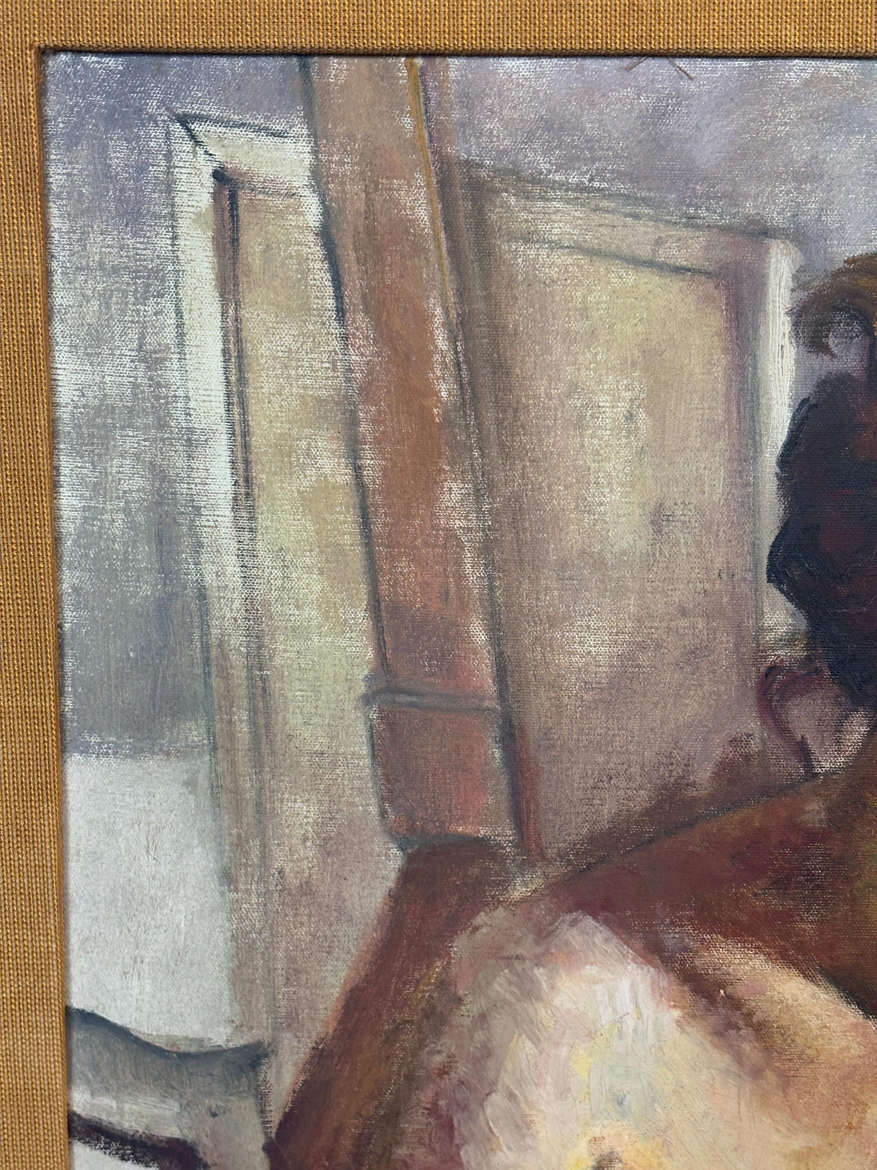 Retrato femenino voluptuoso sobre lienzo en venta 3