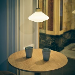 Large 'Volver' Brass & Glass Pendant Lamp by Daniel Lavonius Jarefeldt for Örsjö