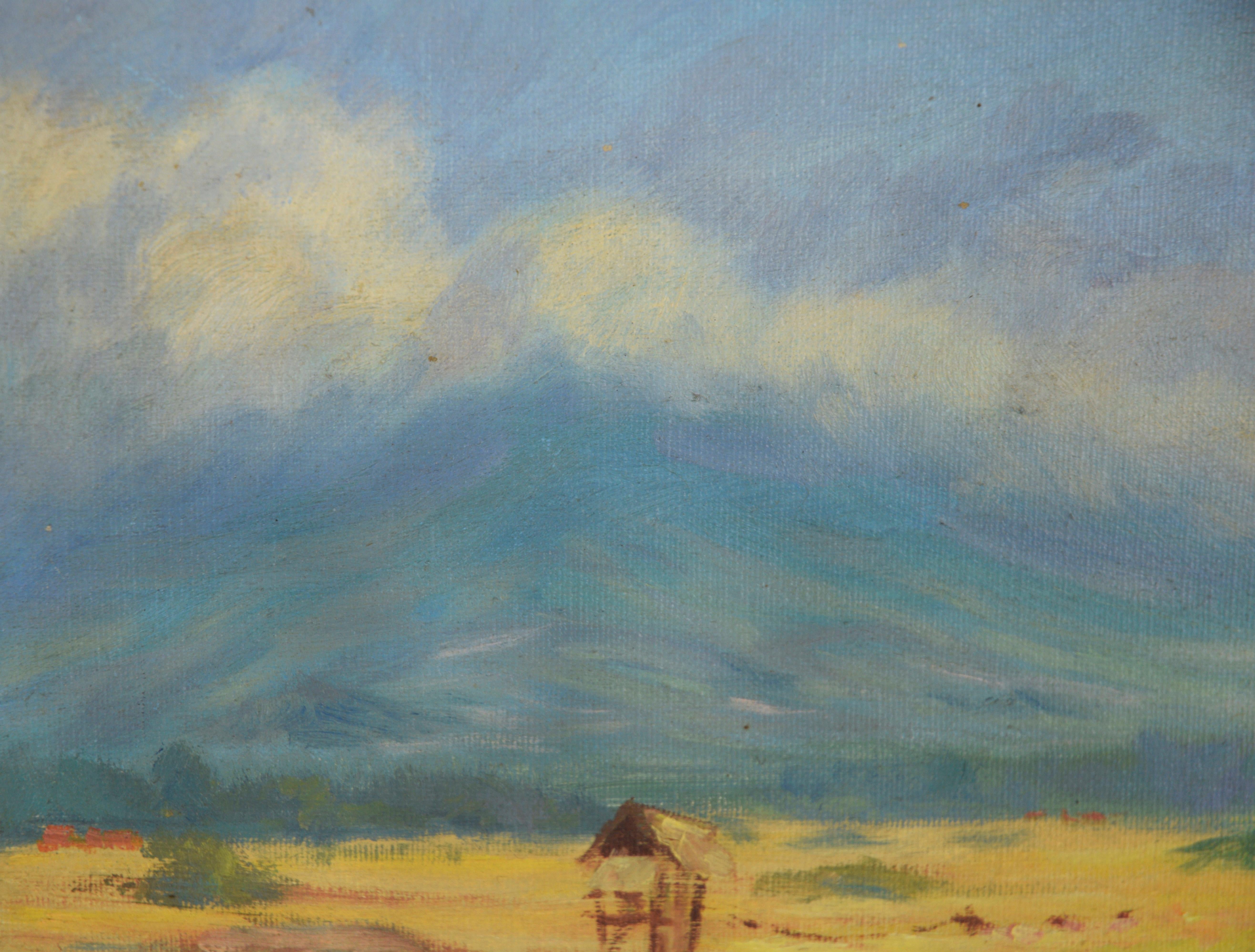 The Harvest - Dutch Farm Scene, Original Oil Painting On Canvas For Sale 2