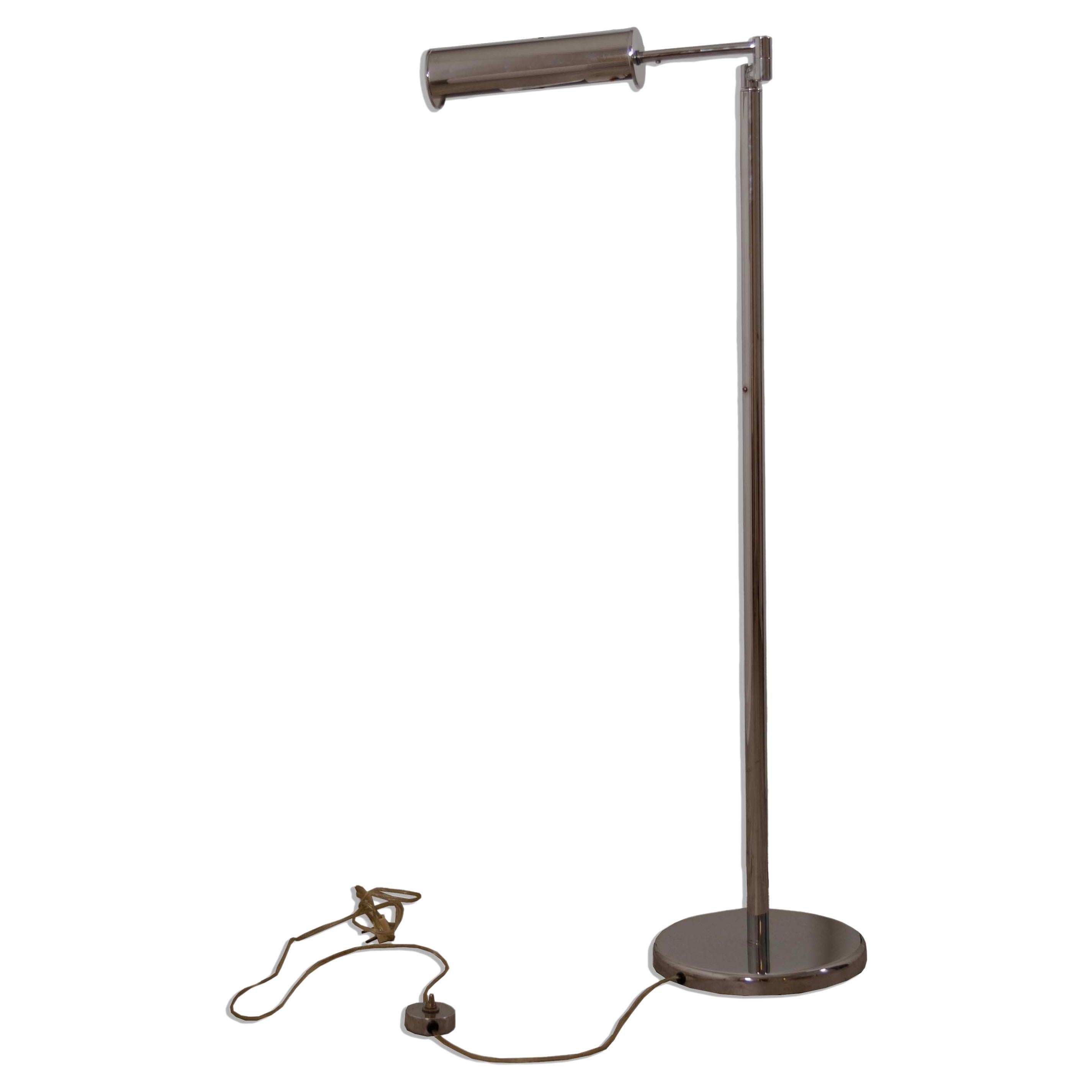 Von Nessen Chrome Extendable Reading Lamp Mid Century Modern en vente