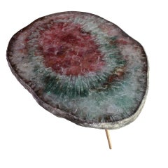 Mesa de centro Arty de Von Pelt Atelier hecha a mano con una rara forma de geoda