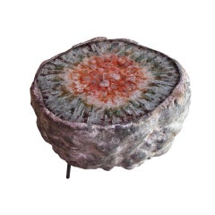 Von Pelt Atelier Mesa de centro contemporánea hecha a mano con forma de geoda rara de meteorito