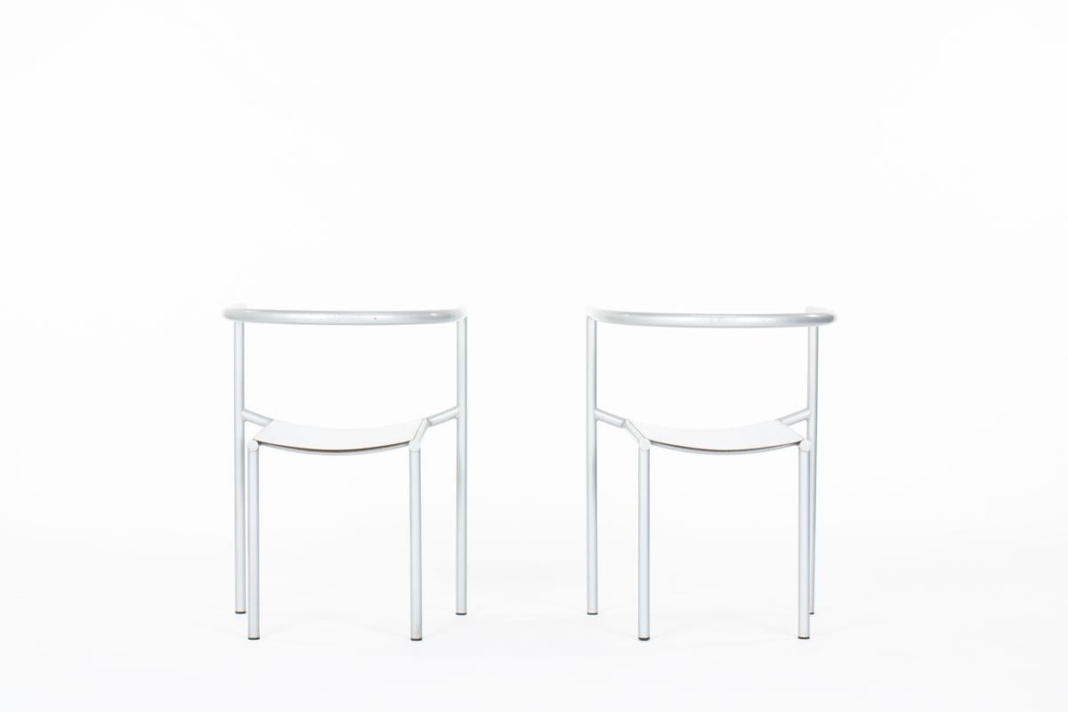 Von Vogelsang Chairs by Philippe Starck for Driade, 1985, set of 2 In Good Condition For Sale In JASSANS-RIOTTIER, FR