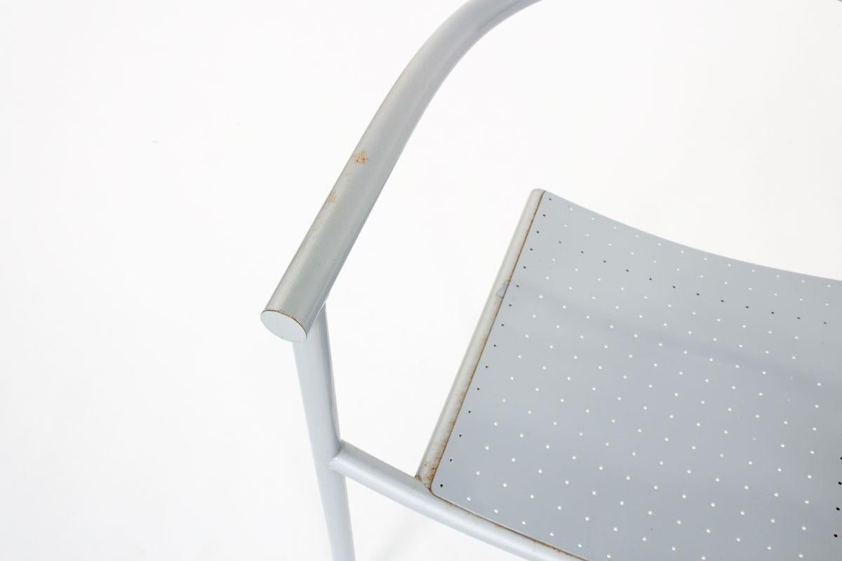Metal Von Vogelsang Chairs by Philippe Starck for Driade, 1985, set of 2 For Sale