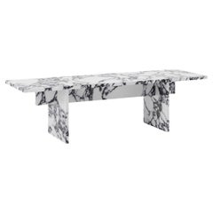Vondel Coffee Table / Bench Handcrafted in Calacatta Viola Marble