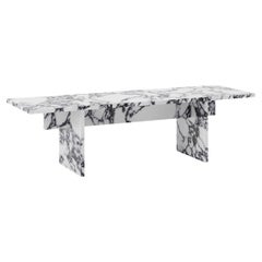 Vintage Vondel Coffee Table / Bench Handcrafted in Calacatta Viola Marble