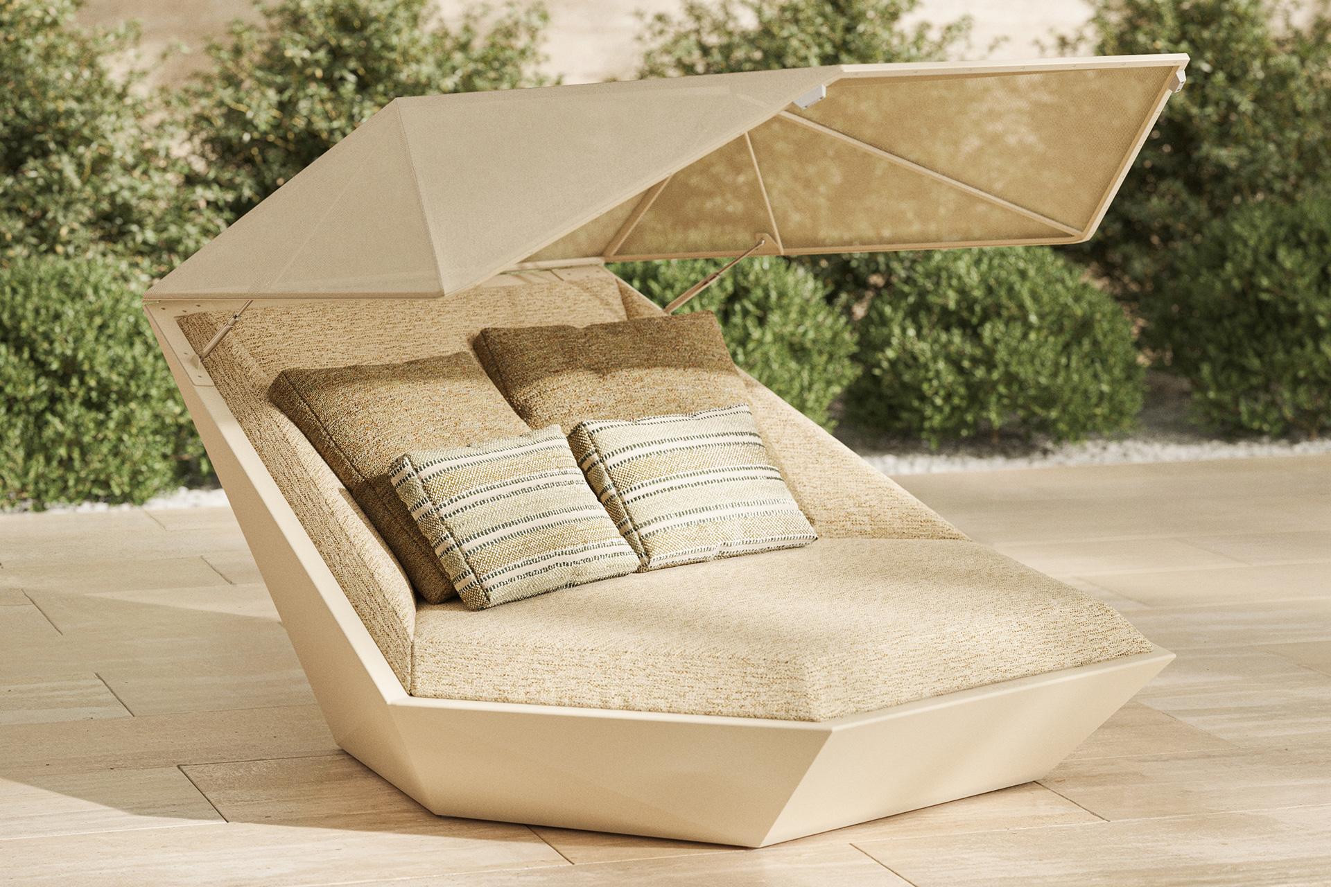 Vondom FAZ Daybed avec baldaquin pivotant à 360° Designé par Ramón Esteve - Matt en vente 4