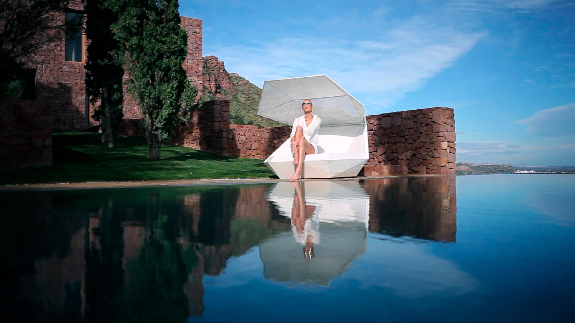 Vondom Faz Daybed mit klappbarem Baldachin/360º schwenkbar Design by Ramon Esteve im Angebot 3