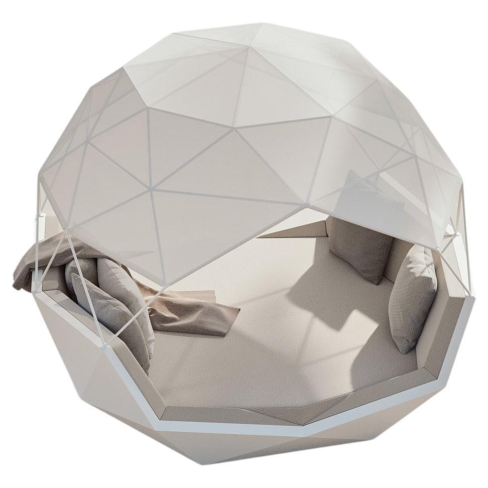Letto da giorno Vondom IGLU con piano in tessuto di Ramón Esteve - Colori opachi
