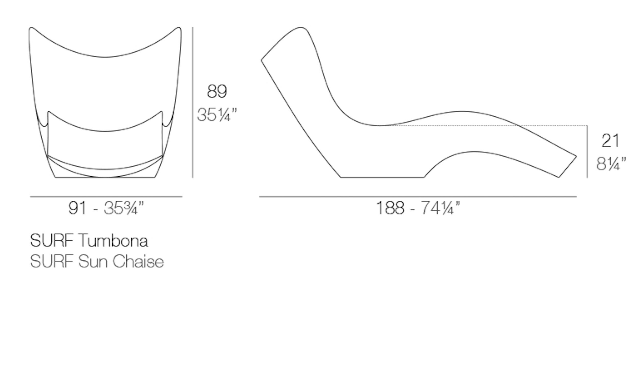 Bain de soleil Vondom SURF - Design by Karim Rashid - Laqué en vente 4