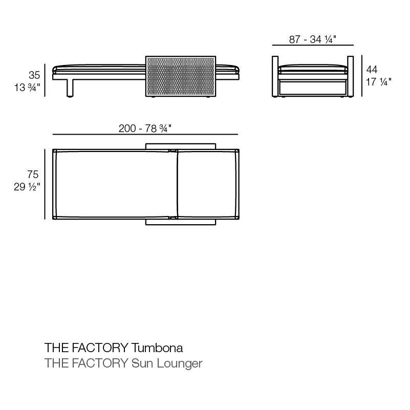 Tumbona Vondom THE FACTORY de Ramón Esteve - Aluminio Lacado en venta 1