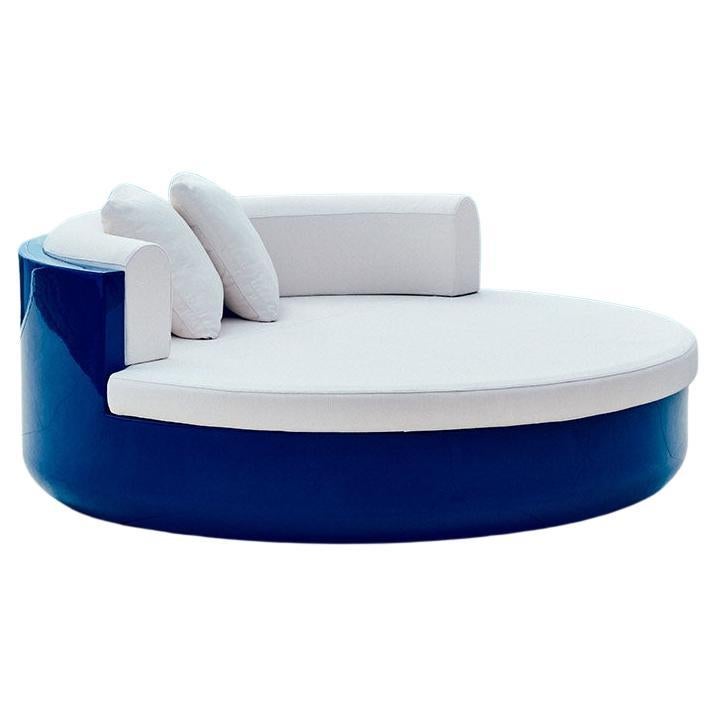 Vondom ULM Daybed Fixed Backrest – Ø180 cm / 70.9 in Diameter - Lacquered