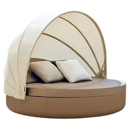 Vondom ULM Daybed Reclining Backrest with Folding Canopy Ø180cm 70.9in Lacquered