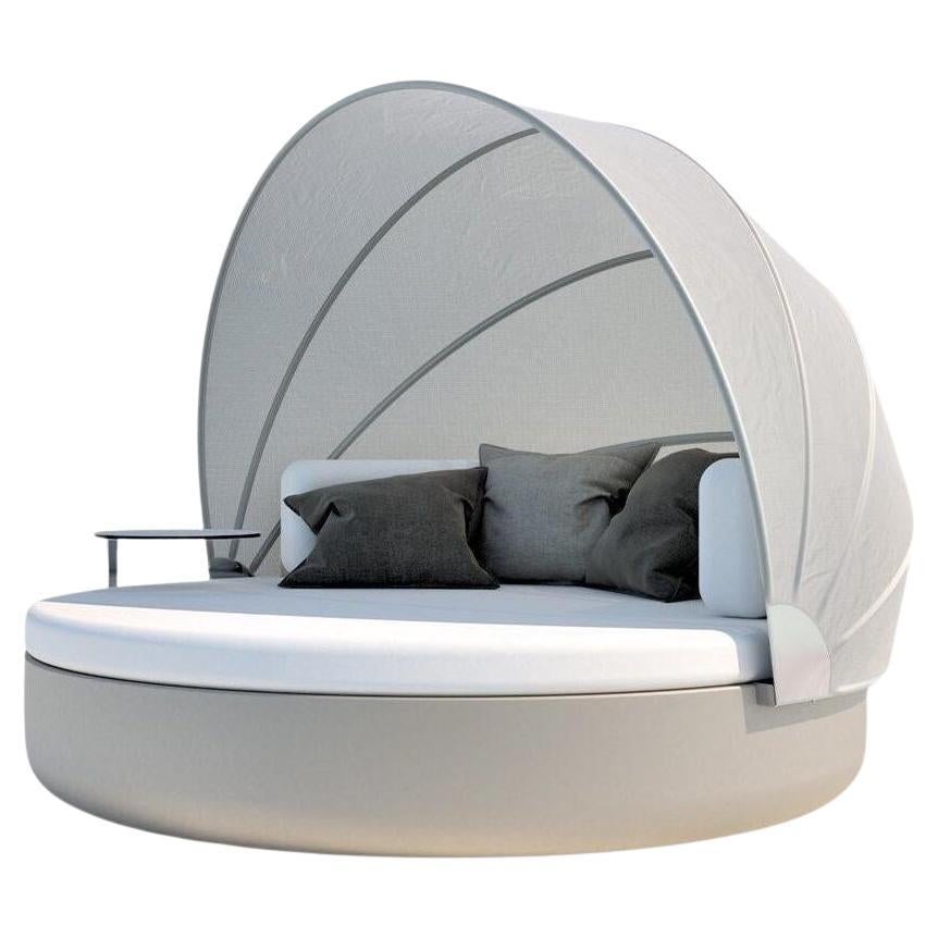 Vondom ULM Daybed Reclining Backrest with Folding Canopy – Ø194 / 76.4in - Matt