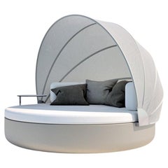 Vondom ULM Daybed Reclining Backrest with Folding Canopy – Ø194 / 76.4in - Matt