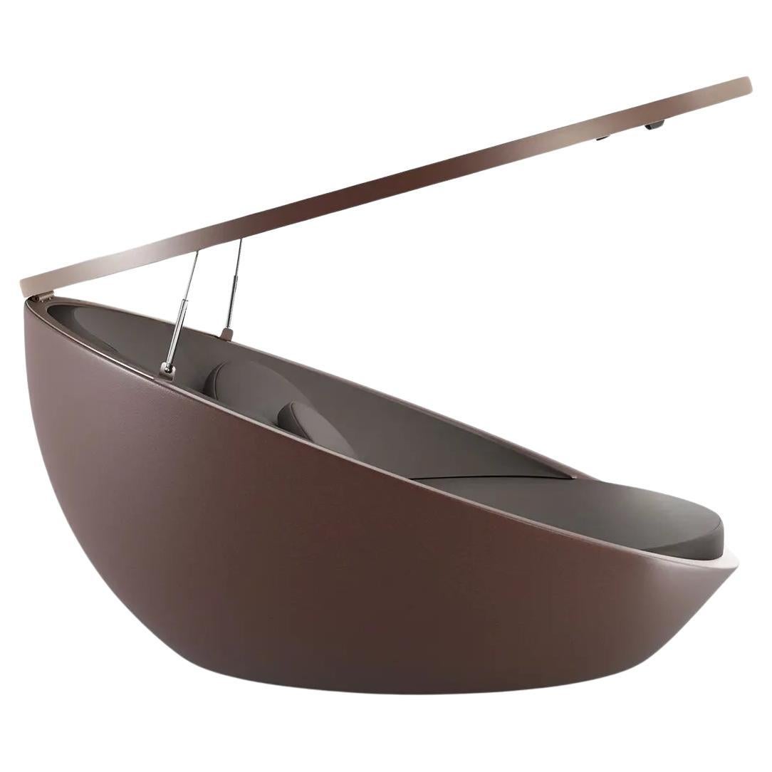 Vondom Lit de jour ULM avec baldaquin pliant - Ø210cm/ Ø82.7in - Laqué