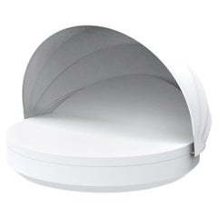 Vondom Vela Round Daybed with Reclining Backrest and Folding Canopy