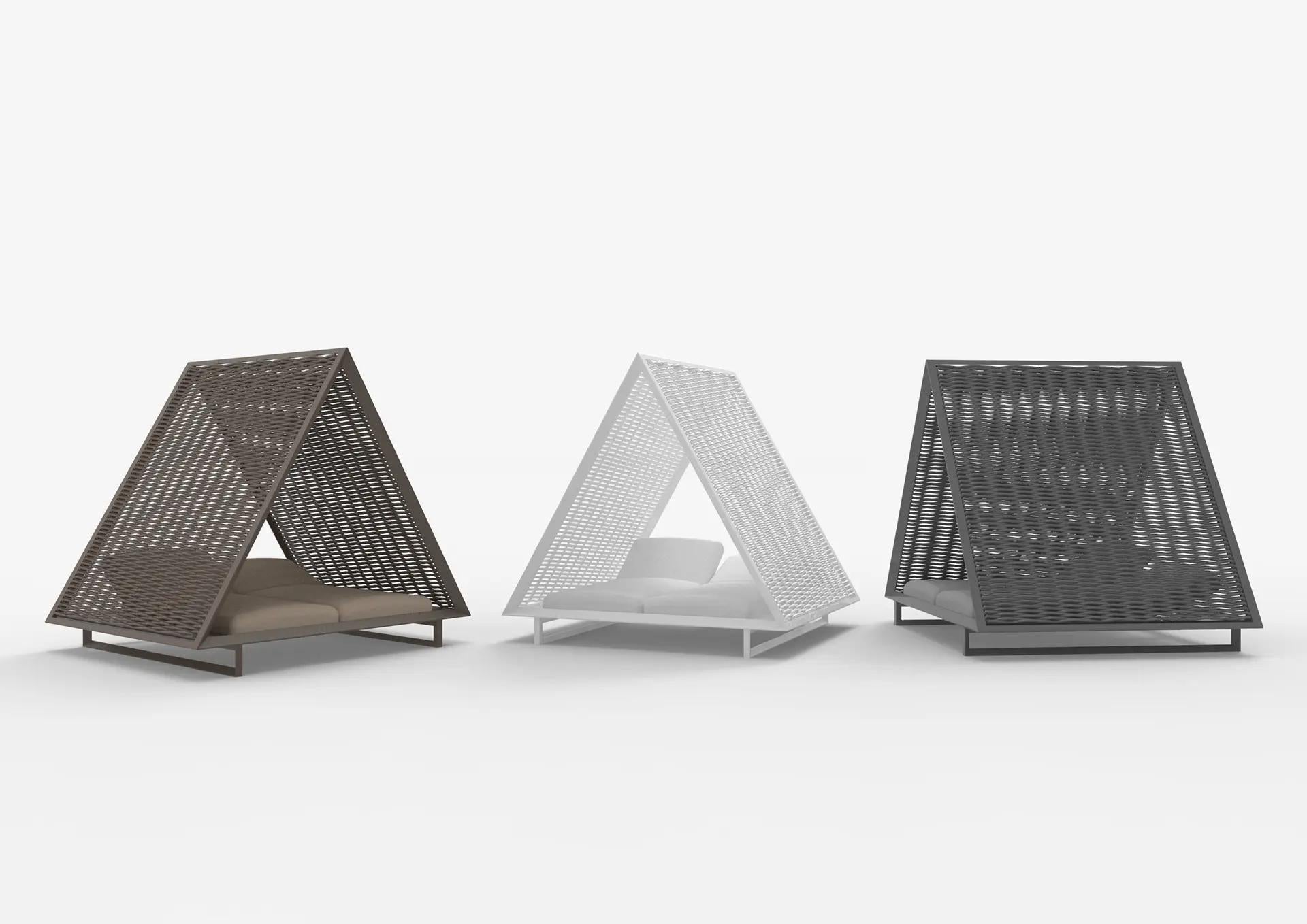 Letto da giorno Vondom VINEYARD con tetto in corda intrecciata - Design di Ramón Esteve in vendita 4