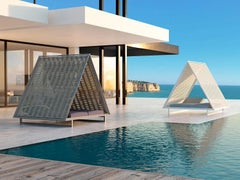 Letto da giorno Vondom VINEYARD con tetto in corda intrecciata - Design di Ramón Esteve