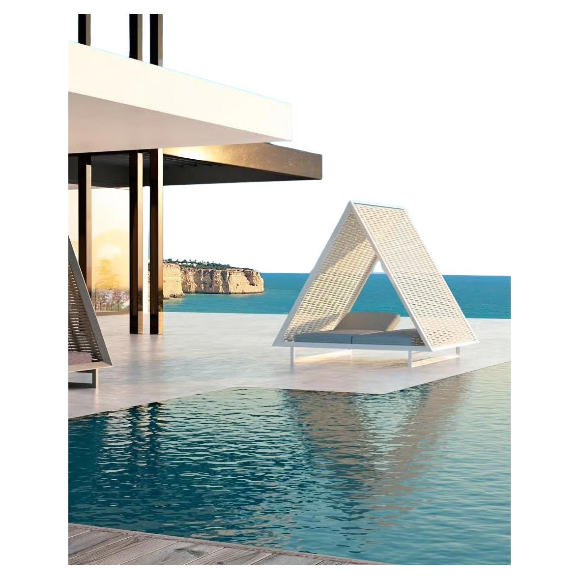 Spagnolo Letto da giorno Vondom VINEYARD con tetto in corda intrecciata - Design di Ramón Esteve in vendita