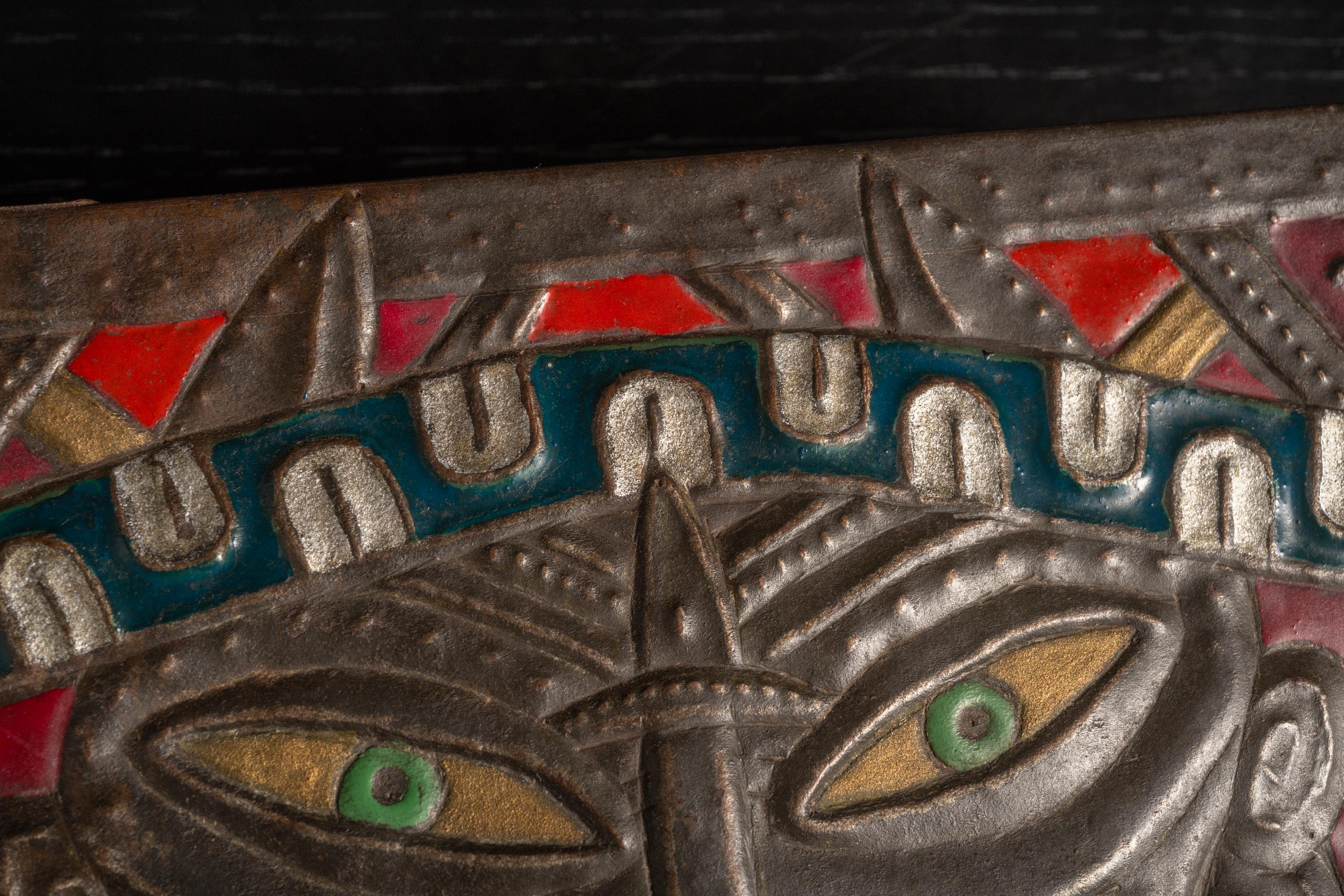 Art Nouveau Repousse Voodoo Priest Box by Alfred Daguet 2