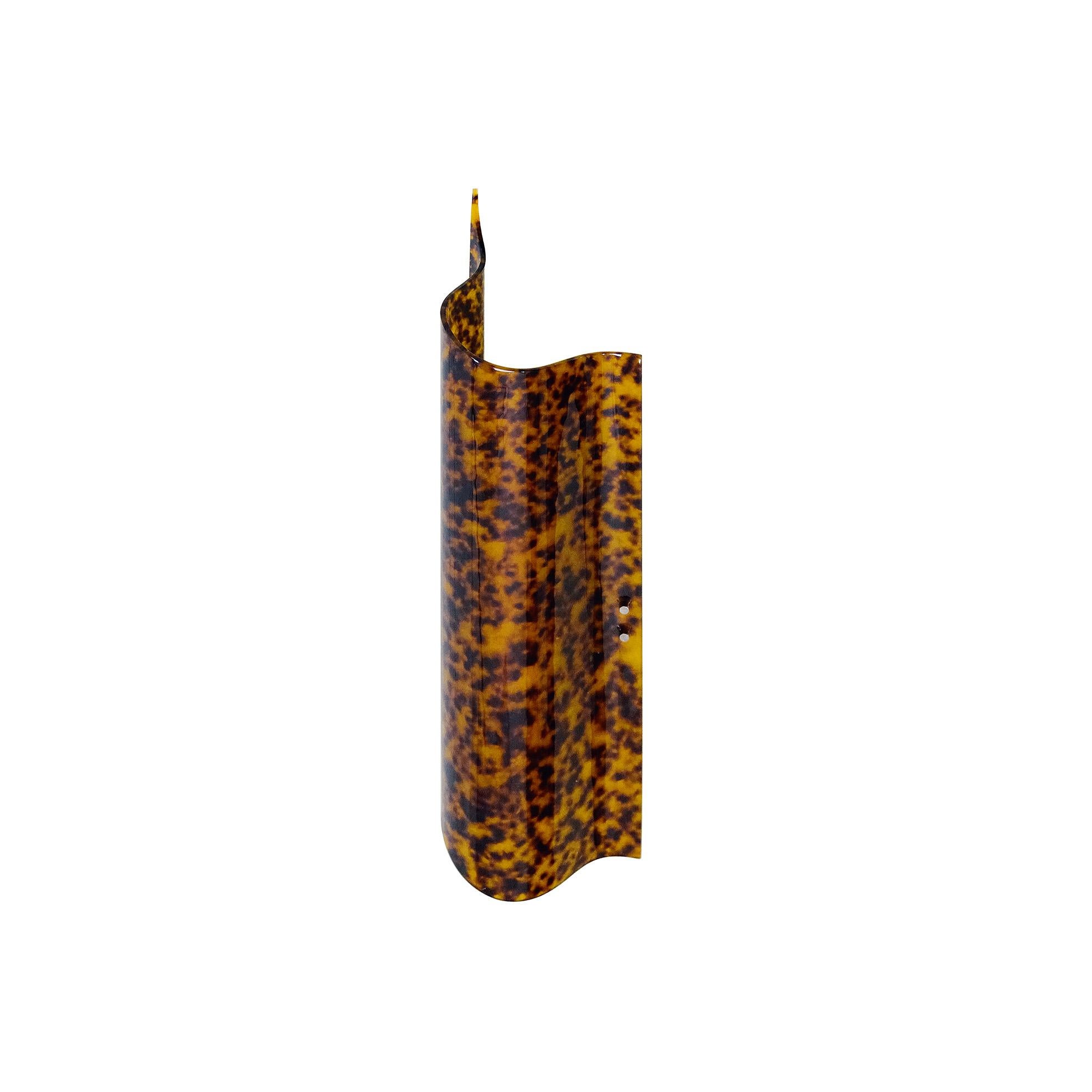 Contemporary Italian Modern Wall Lamp 'VOODOO' in Tortoise Shell Effect  For Sale