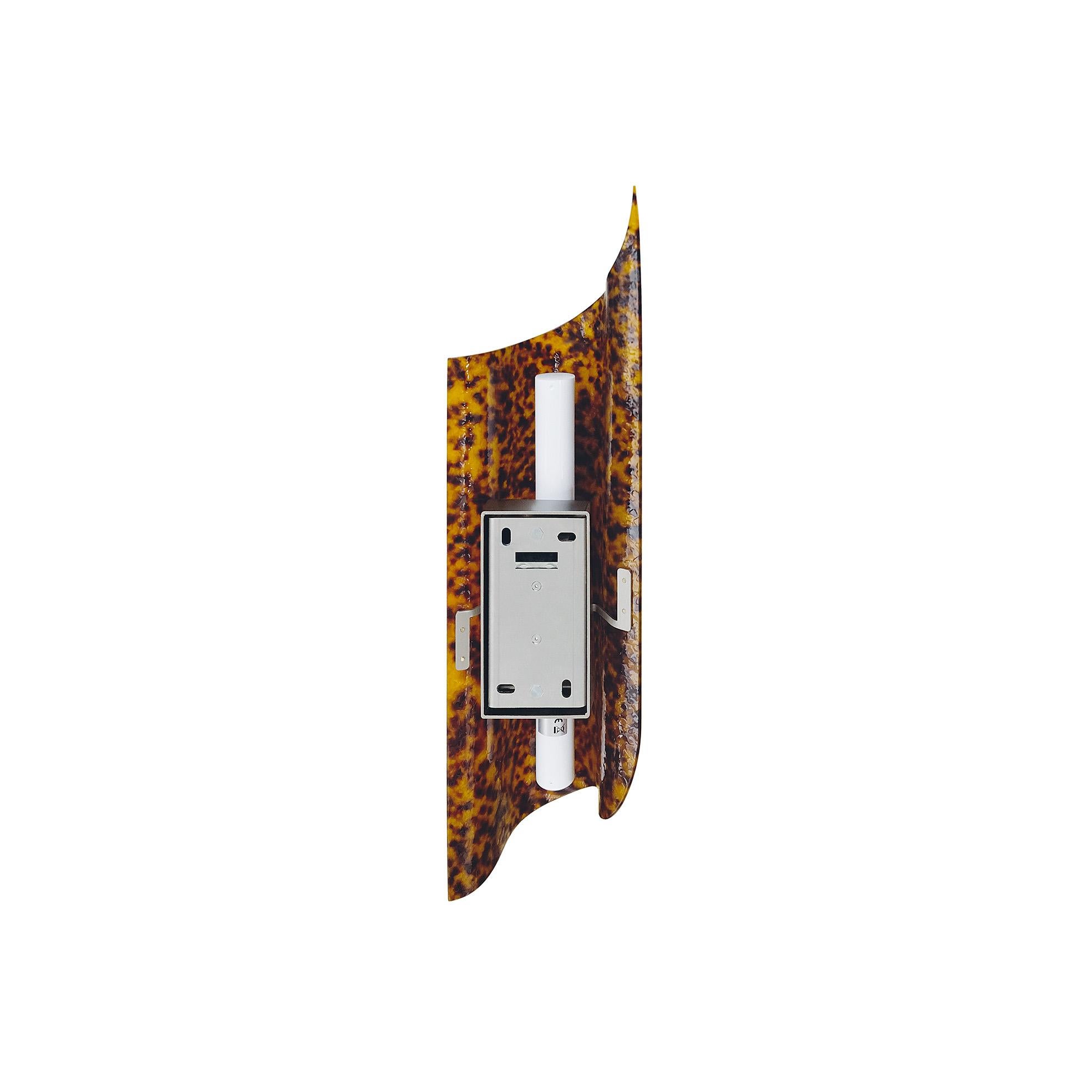 Acrylic Italian Modern Wall Lamp 'VOODOO' in Tortoise Shell Effect For Sale