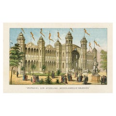 Voorgevel der Afdeeling Nederlandsche Kolonien – Emrik &amp;amp;amp; Binger, 1885