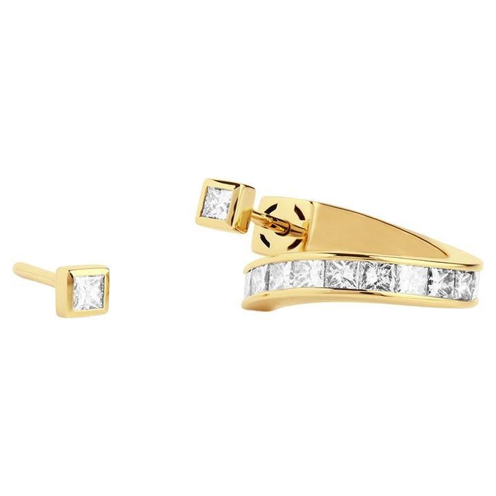 Vortex Diamond Earrings – 18ct Gold