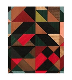 "Vortex" Marquetry Wall Piece