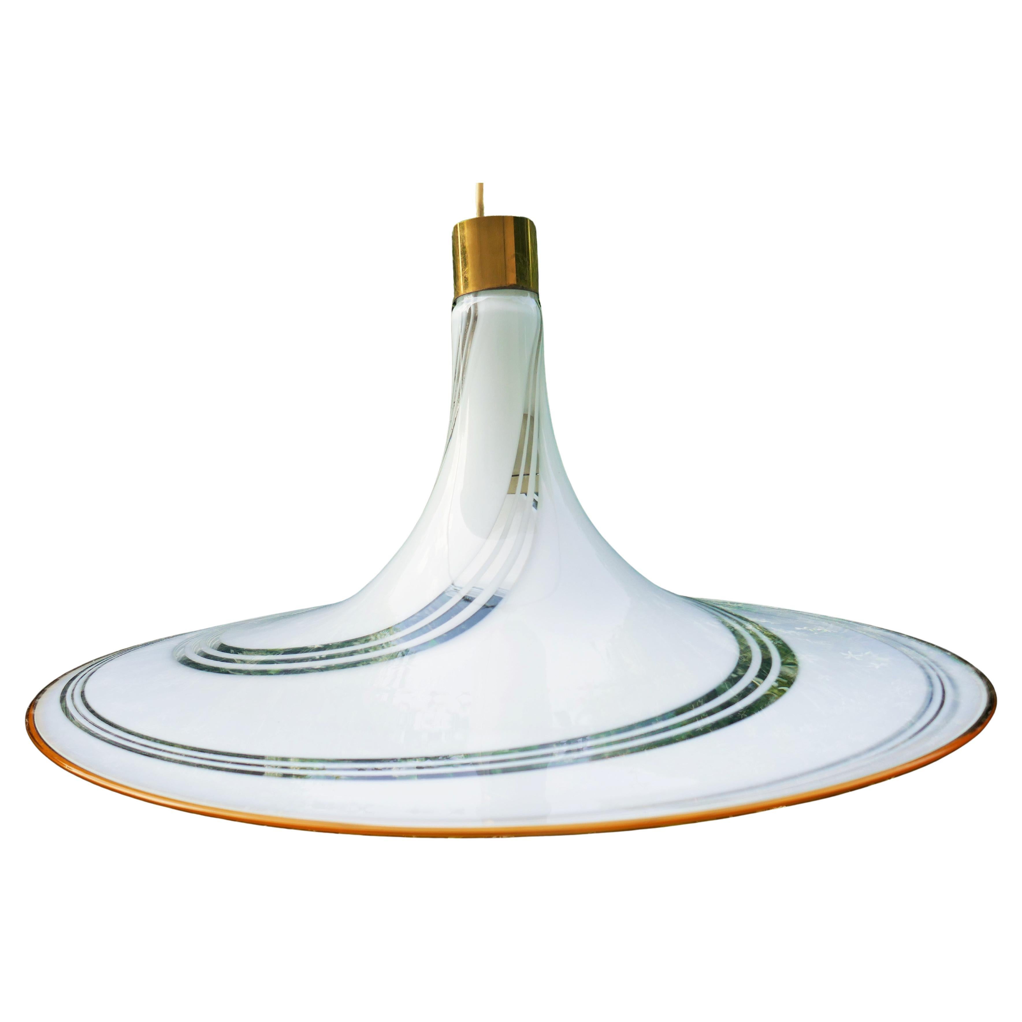 Italian Vortex pendant lamp produced by Lag Murano. For Sale