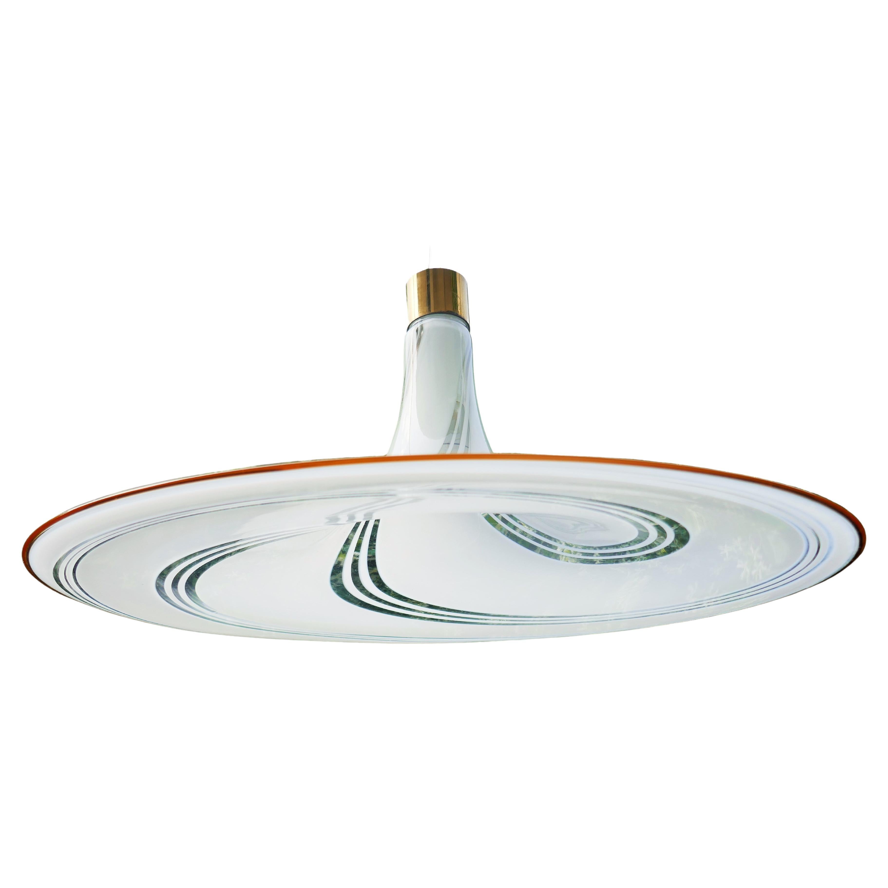 Hand-Crafted Vortex pendant lamp produced by Lag Murano. For Sale