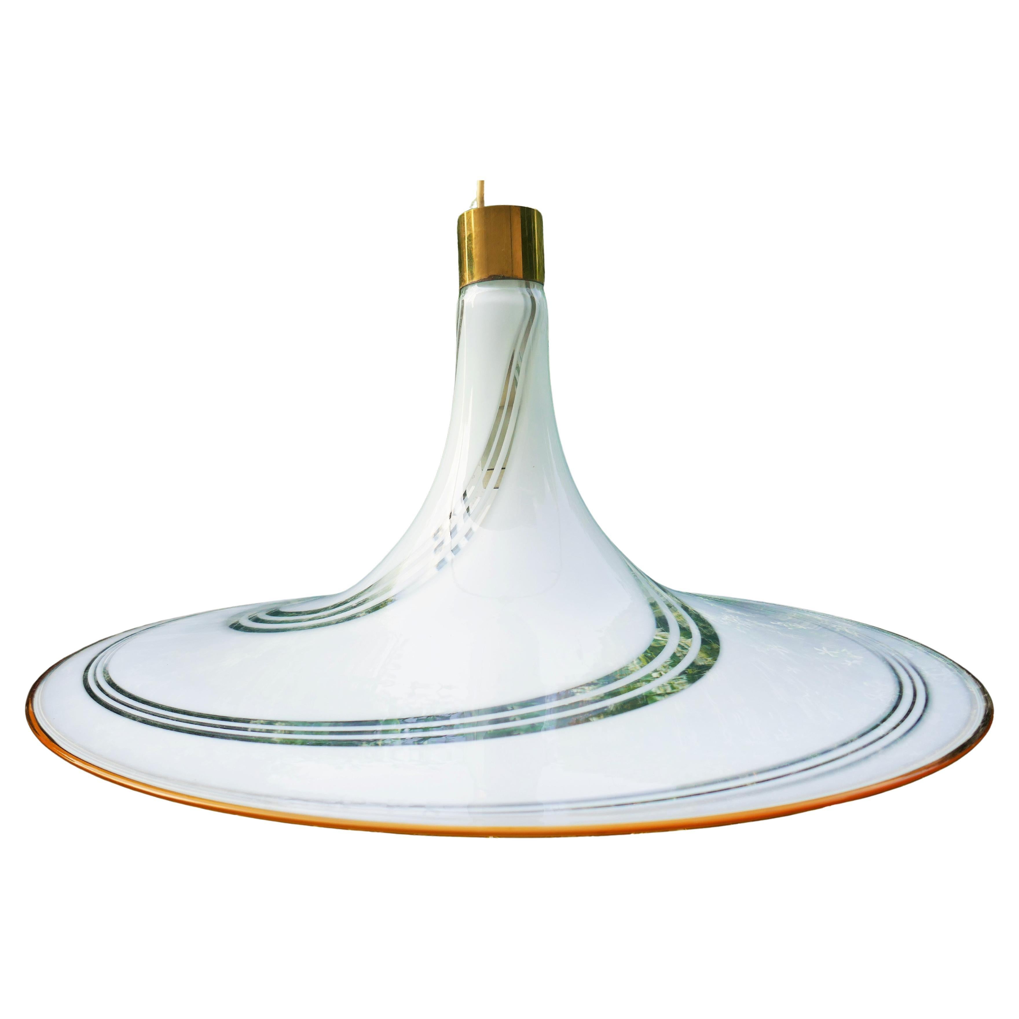 Vortex pendant lamp produced by Lag Murano. In Good Condition For Sale In Lugo, IT