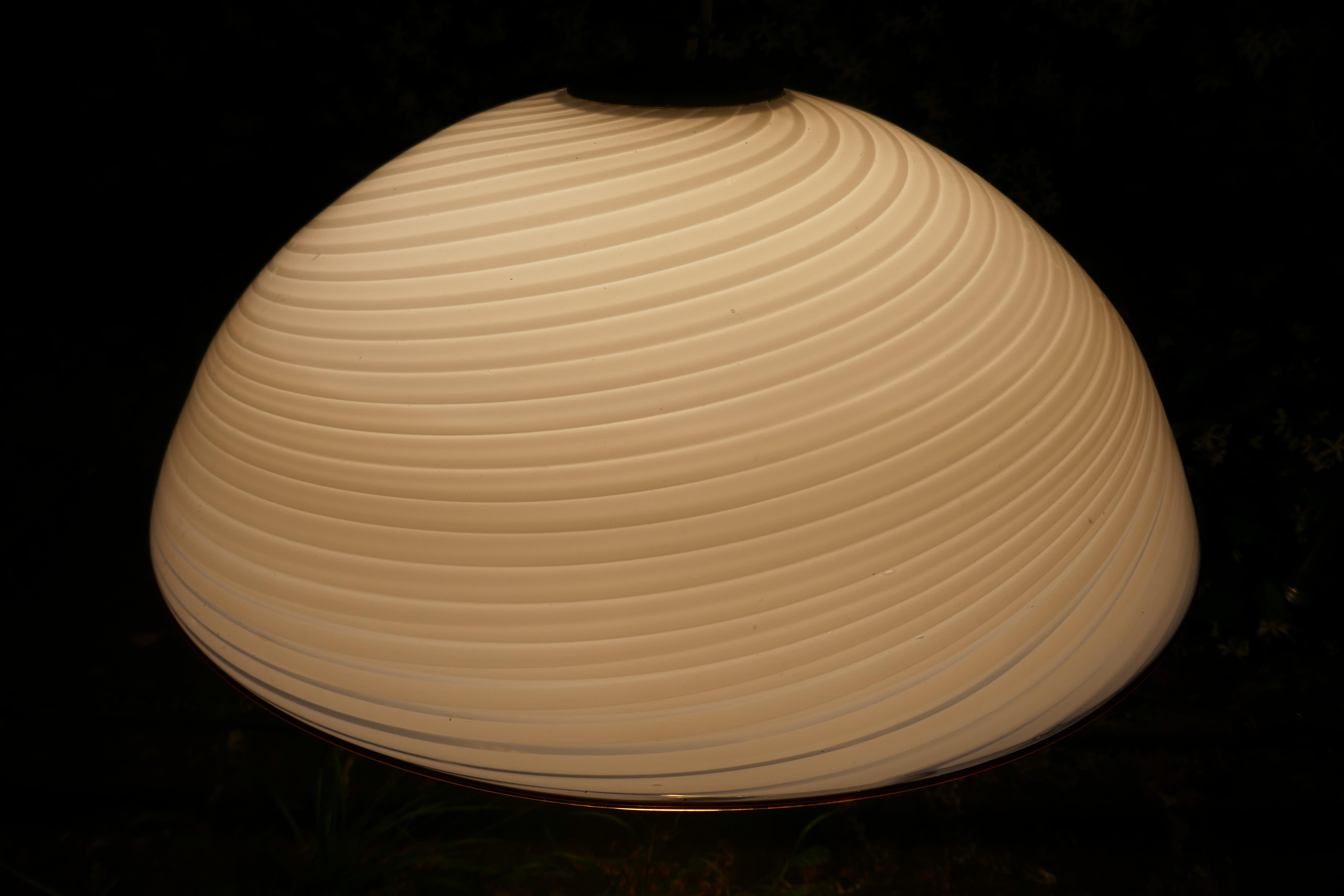 Late 20th Century Vortex pendant lamp produced by Lag Murano. For Sale