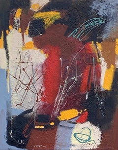 Caldo crepuscolo, pittura astratta