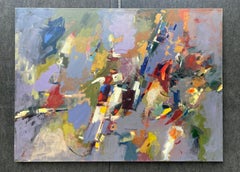 Abstract Symmetry, Modern Abstract Art Original Acrylic Painting, Ready to Hang