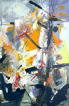 Conscious Light, Abstract Art Original Painting, Ready to Hang