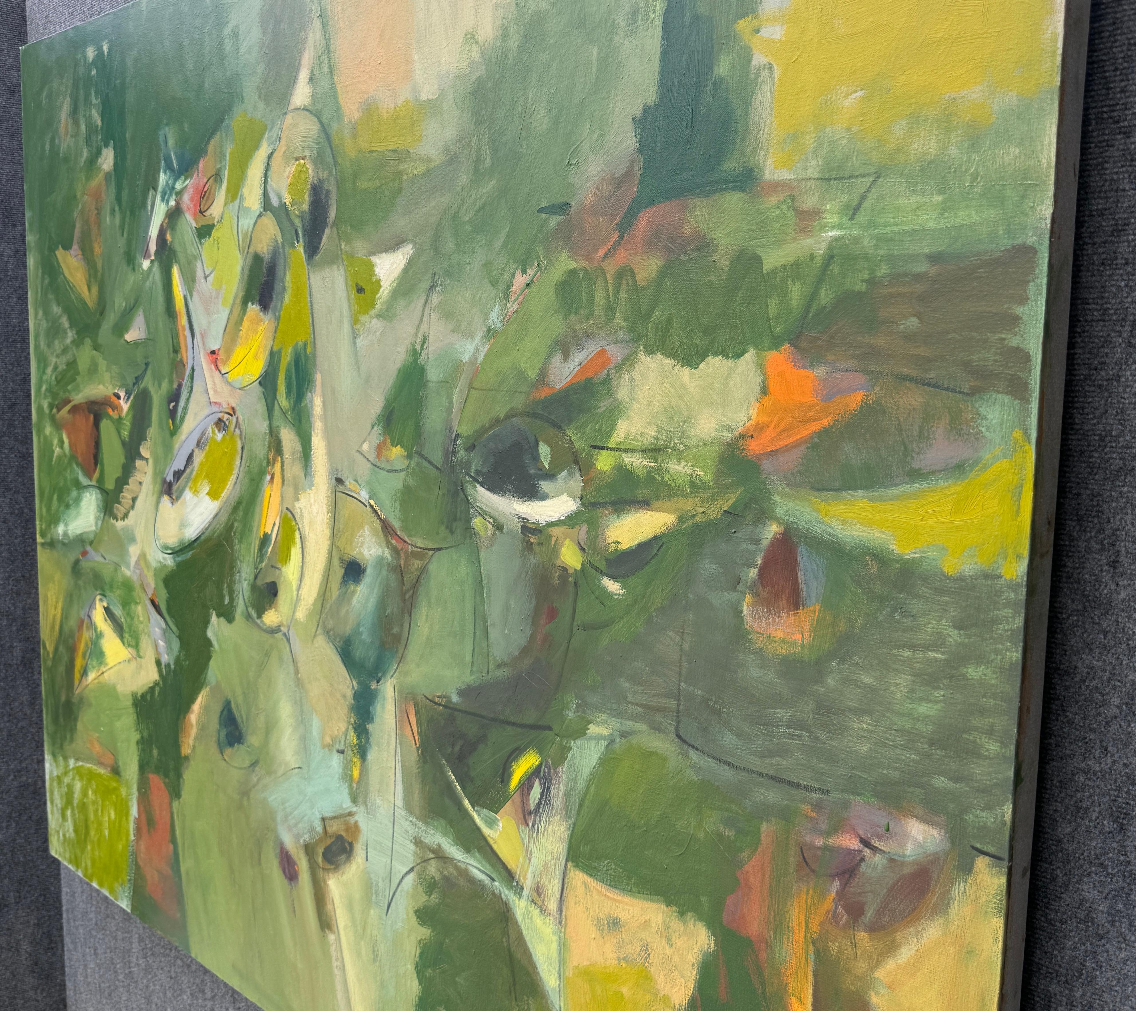 Sogno ad occhi aperti 2, Quadro originale astratto di grandi dimensioni su tela, pronto da appendere - Painting di Voskan Galstian