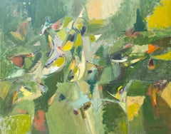 Soñar despierto 2, pintura abstracta original grande sobre lienzo, lista para colgar