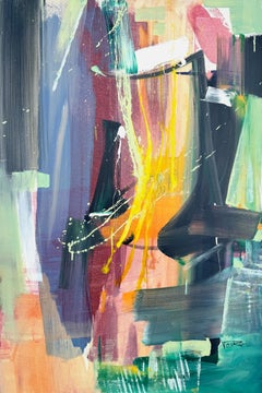 Double Life, Abstract Art Original Painting, Ready to Hang