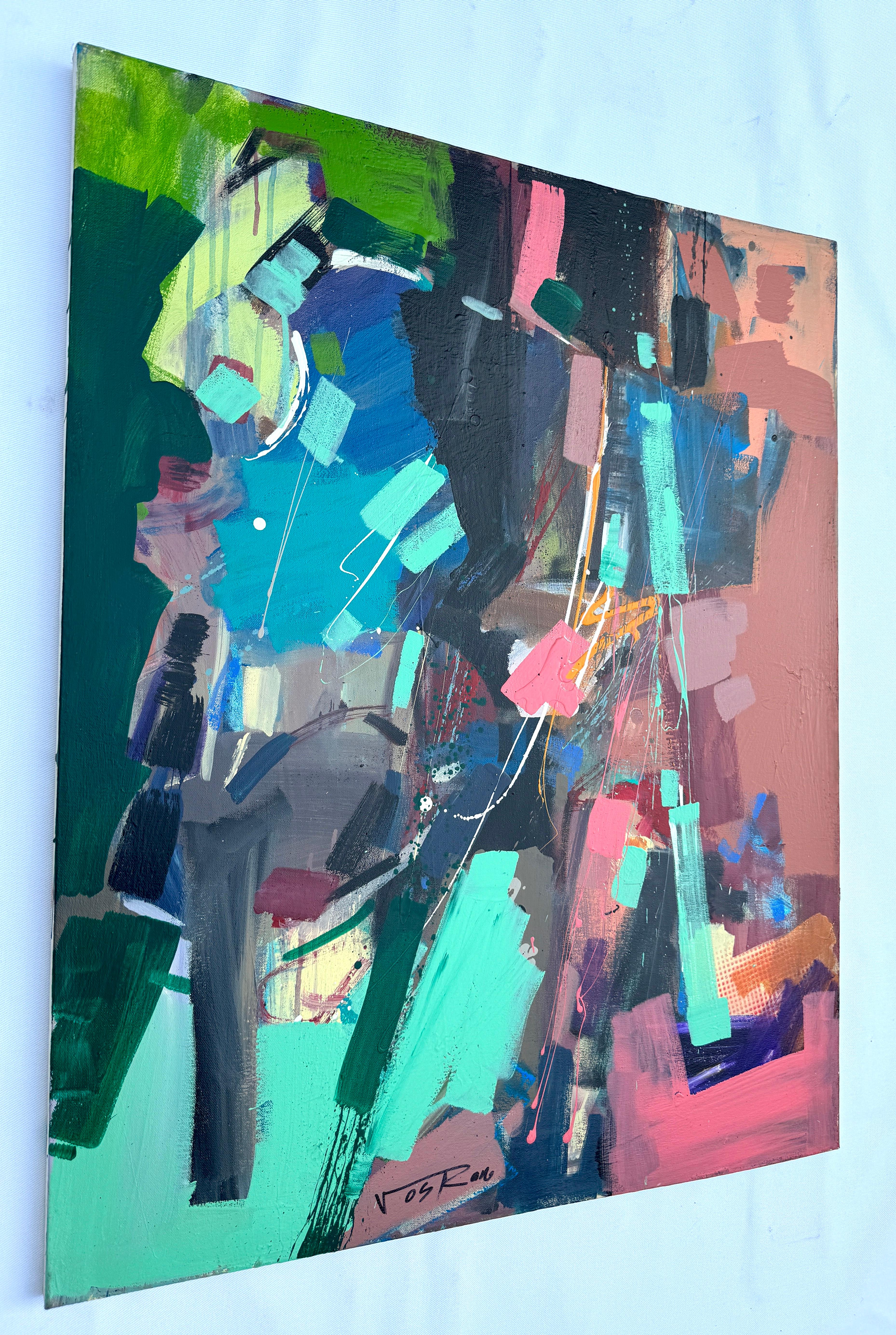 Artista: Voskan Galstian 
Lavoro: Pittura acrilica originale, opera d'arte fatta a mano, pezzo unico 
Mezzo: Acrilico su tela 
Anno: 2023
Stile: Arte astratta
Titolo: Echo 2,  
Dimensioni: 36