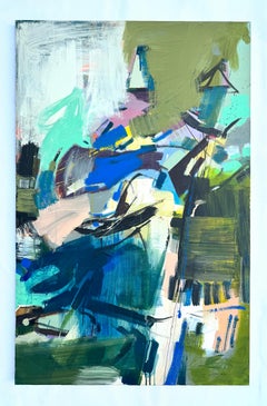 Volo eterno, Quadro originale d'arte astratta, pronto da appendere