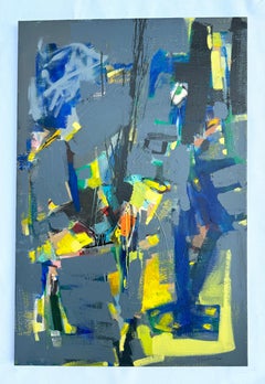 Exployer, Abstract Art Original Painting, Ready to Hang